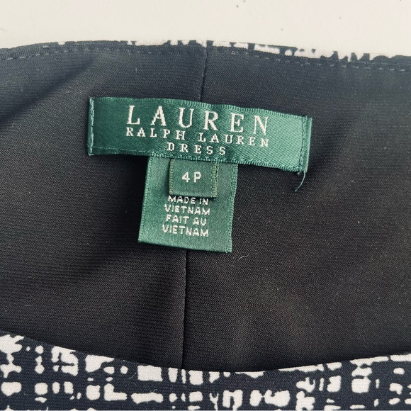 RALPH LAUREN DRESS BLACK AND WHITE SIZE 4P - Picture 12 of 16